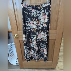 Floral Wide Leg Pants Size 2xl